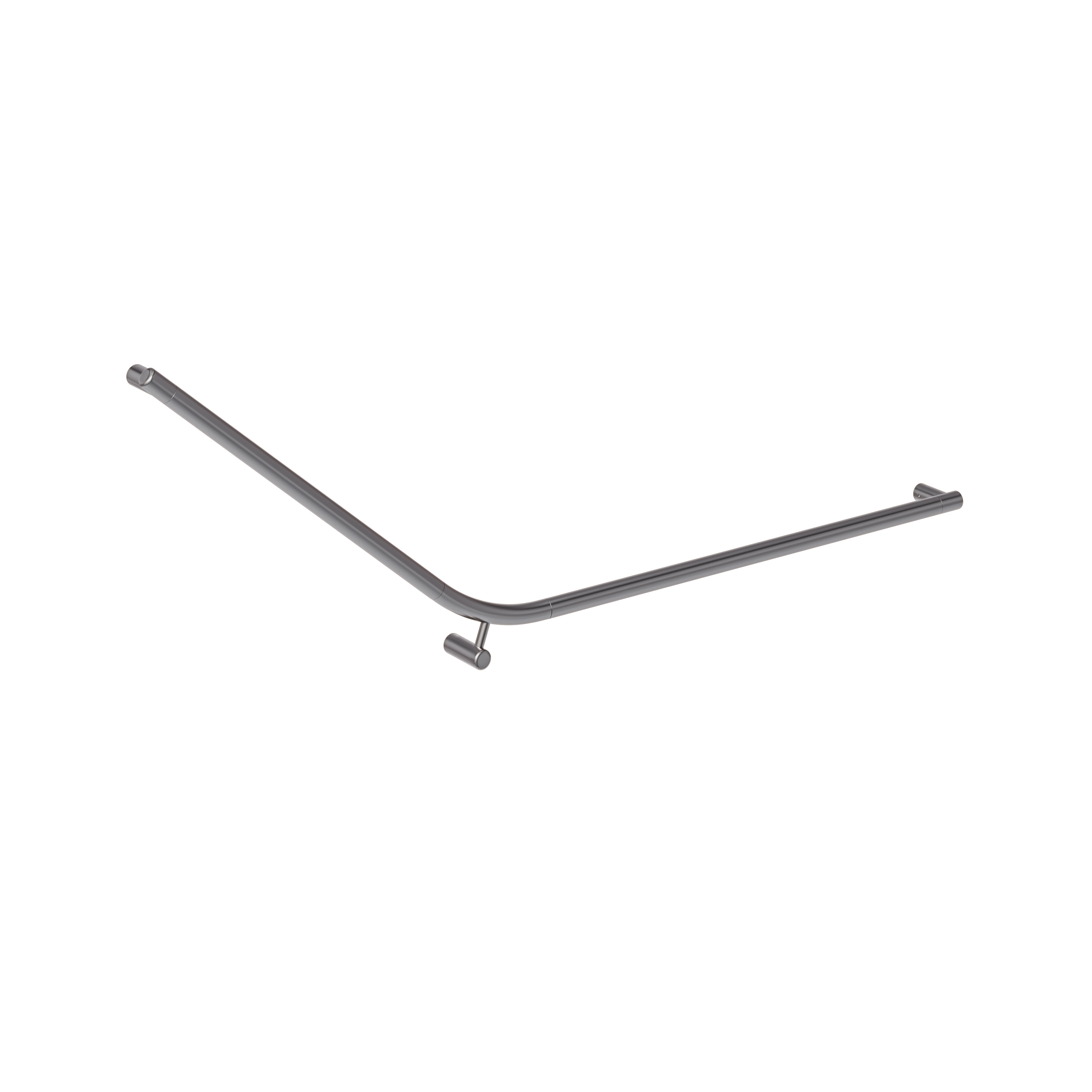 Aliro Accessible 140° Grab Rail - Brushed Gunmetal