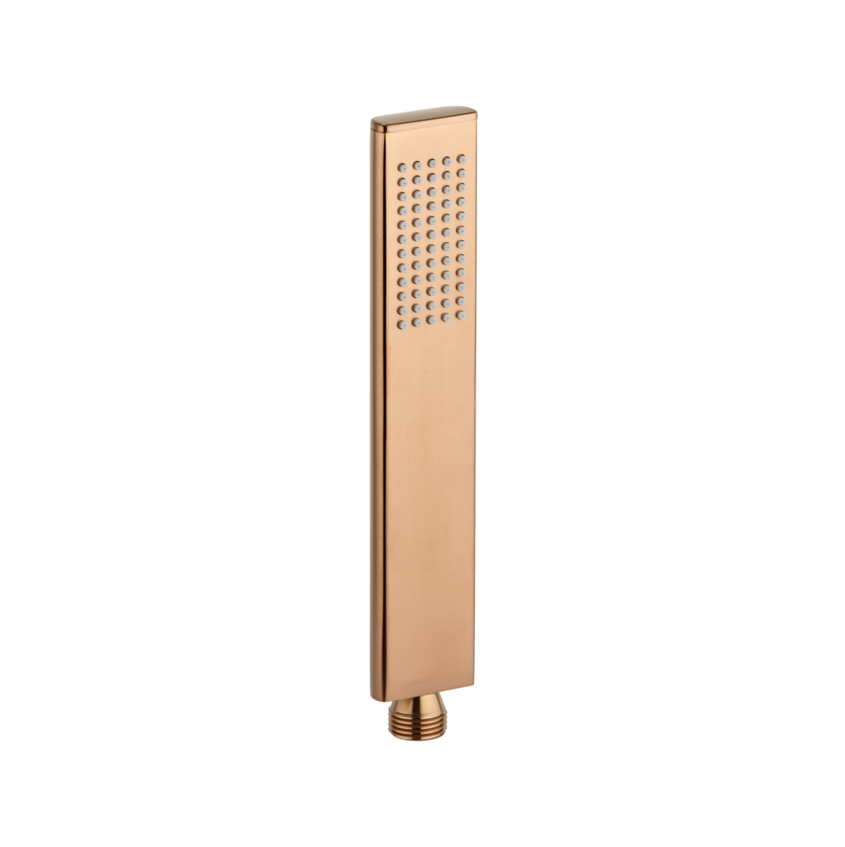 Rounded Rectangle Hand Shower - Brushed Copper - Feature