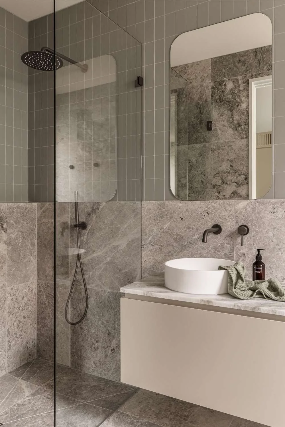 Project Gillies Duplex Melbourne Bathroom Glass Shower