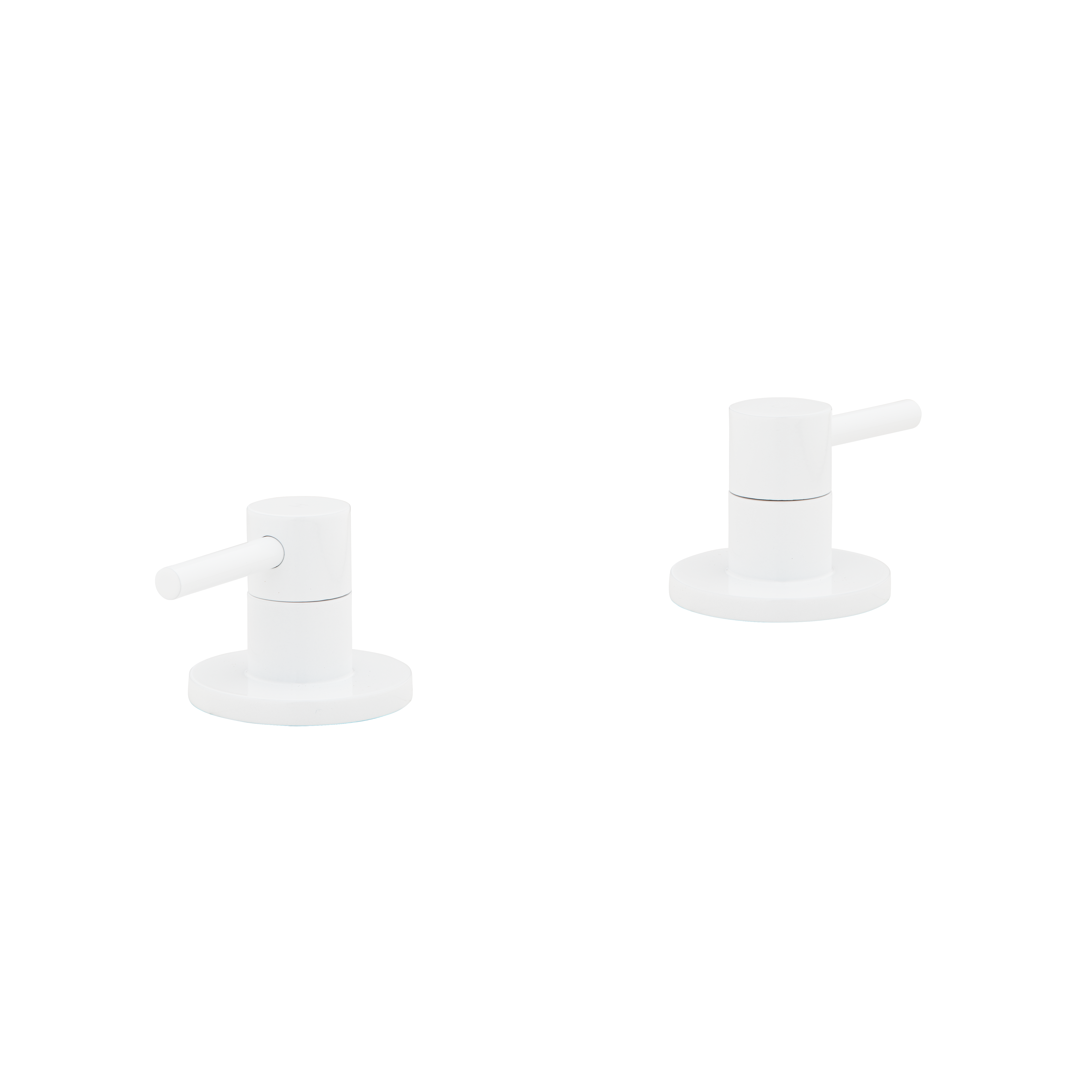 Elysian Assembly Bench-Mounted Taps - White
