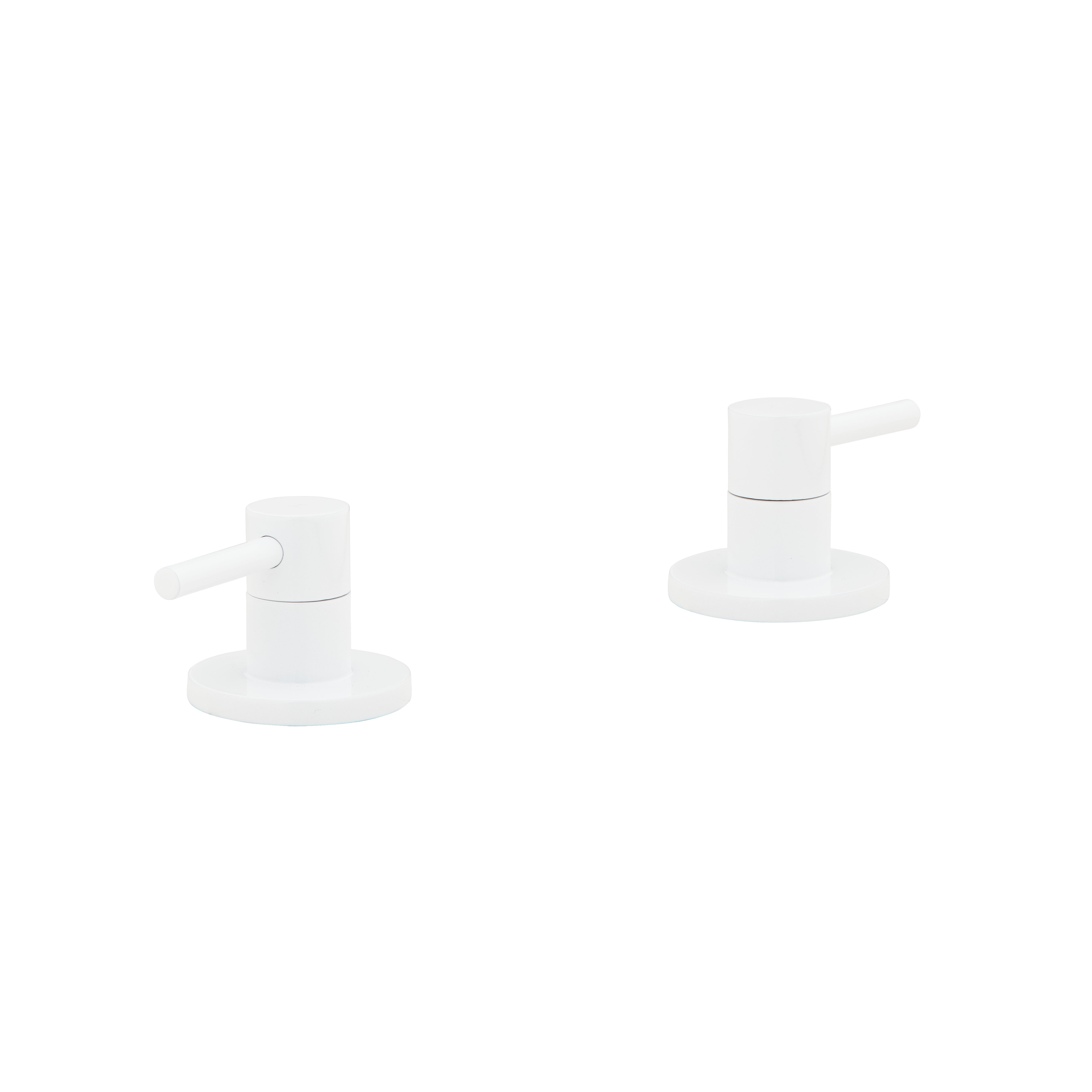 Elysian Assembly Bench-Mounted Taps - White