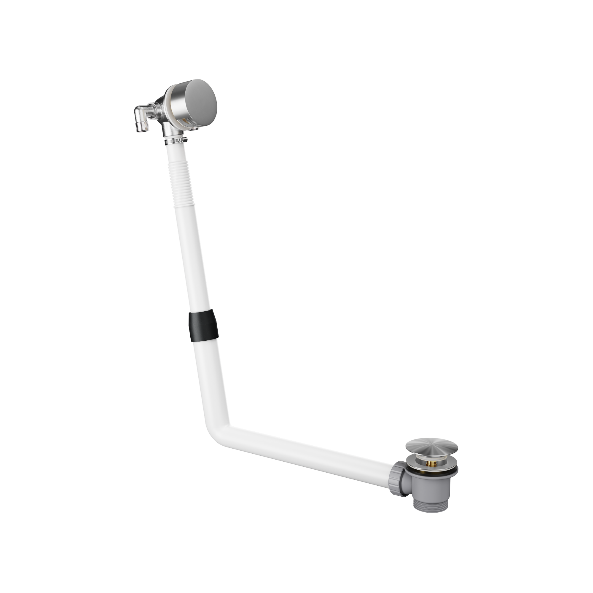 Bath Filler with Integrated Waste and Overflow - Brushed Nickel