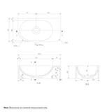 Vesi Wall Mounted Basin 400mm Specifications