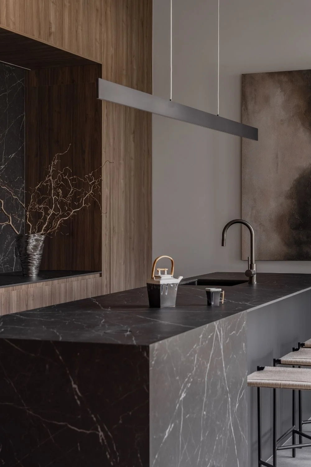 Geometric Interior Design Black Palette