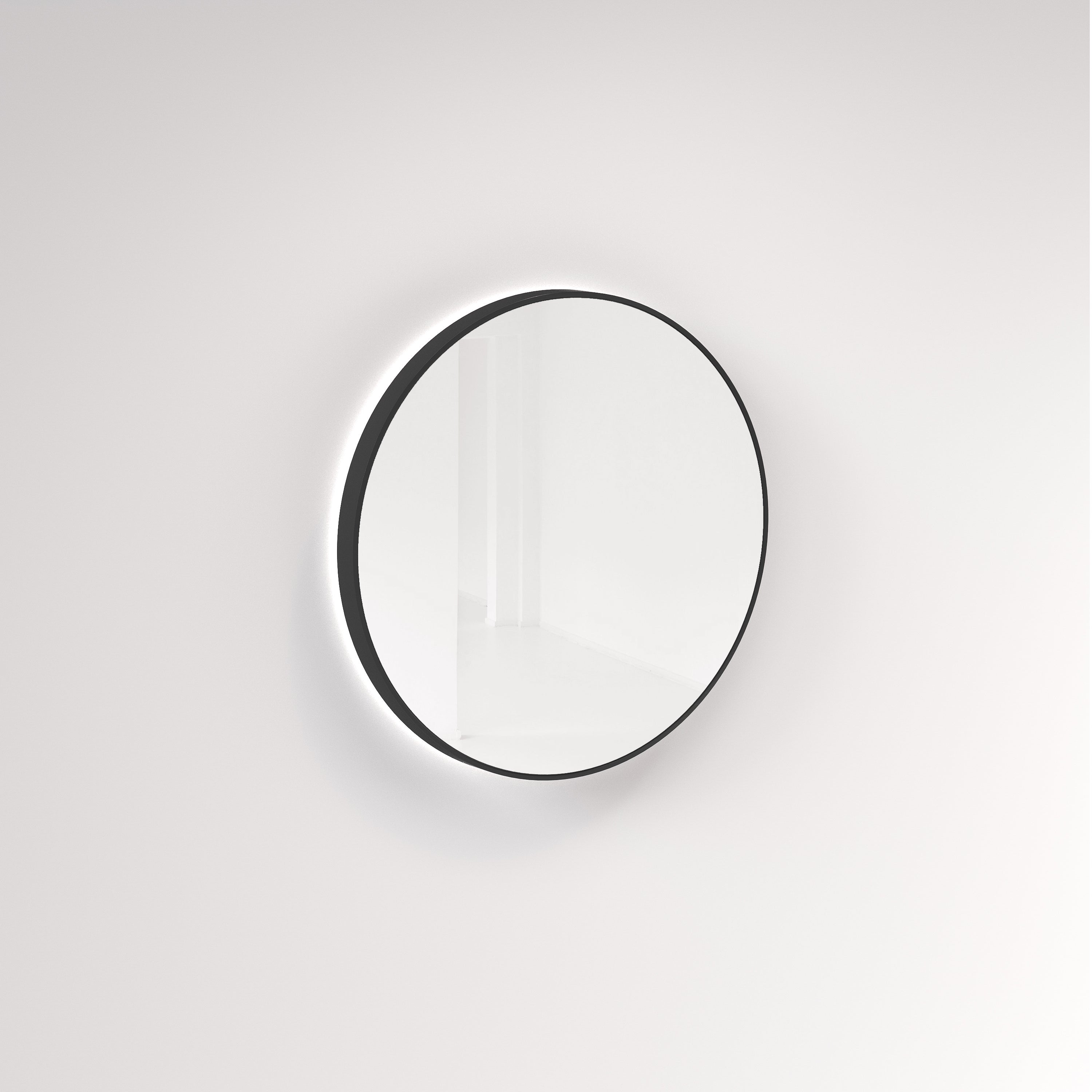 Saanti Handmade Double Trim LED Mirror 800mm – Brushed Gunmetal