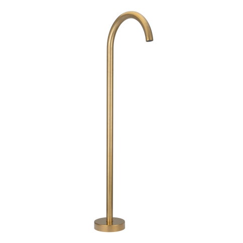 Floor Mounted Bath Filler - Tumbled Aged Brass