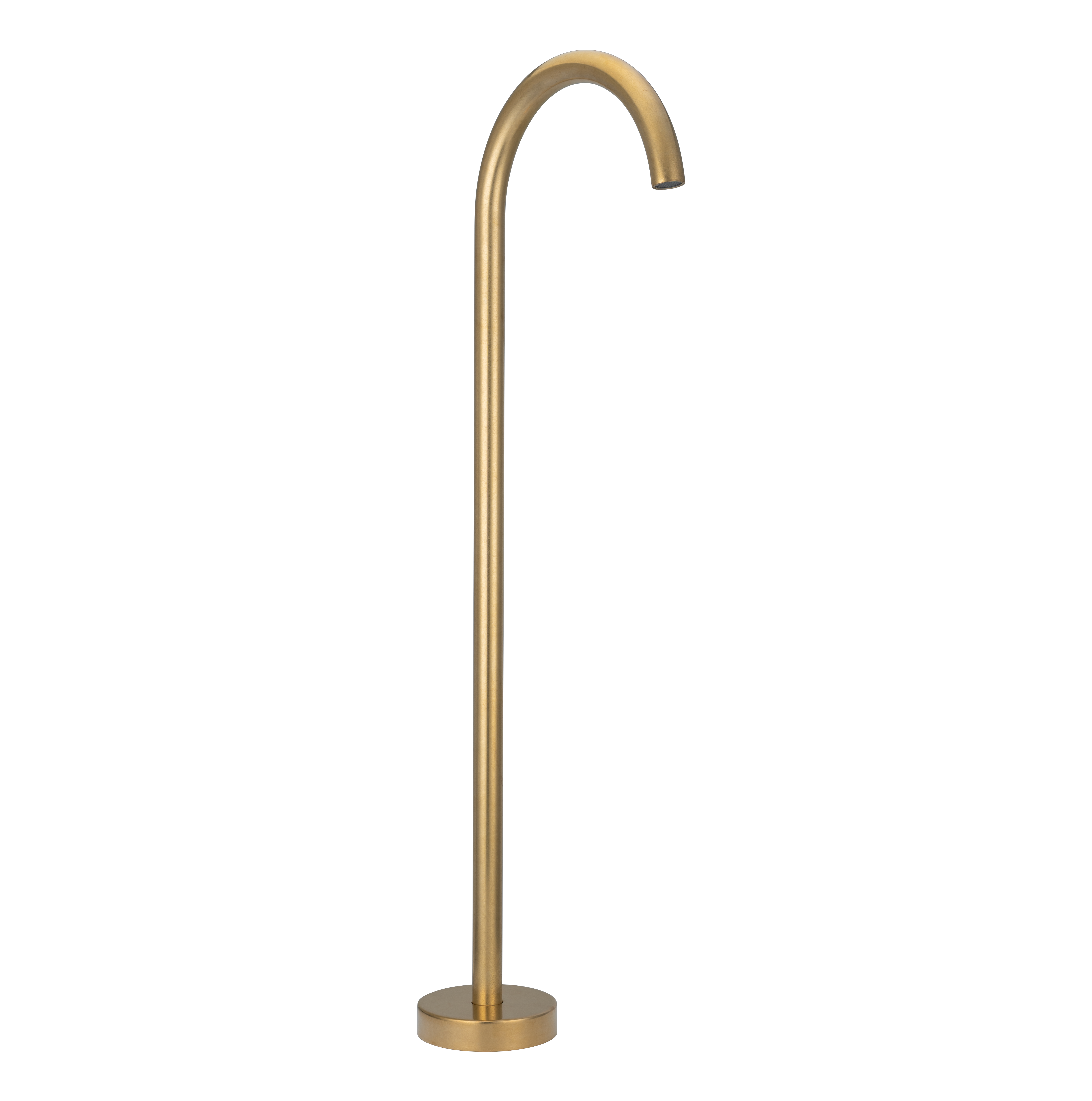 18788-Floor-Mounted-Bath-Filler Side Tumbled-Aged-Brass