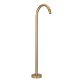 18788-Floor-Mounted-Bath-Filler Side Tumbled-Aged-Brass