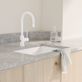Elysian Sensor Commercial Pull Out Kitchen Mixer White