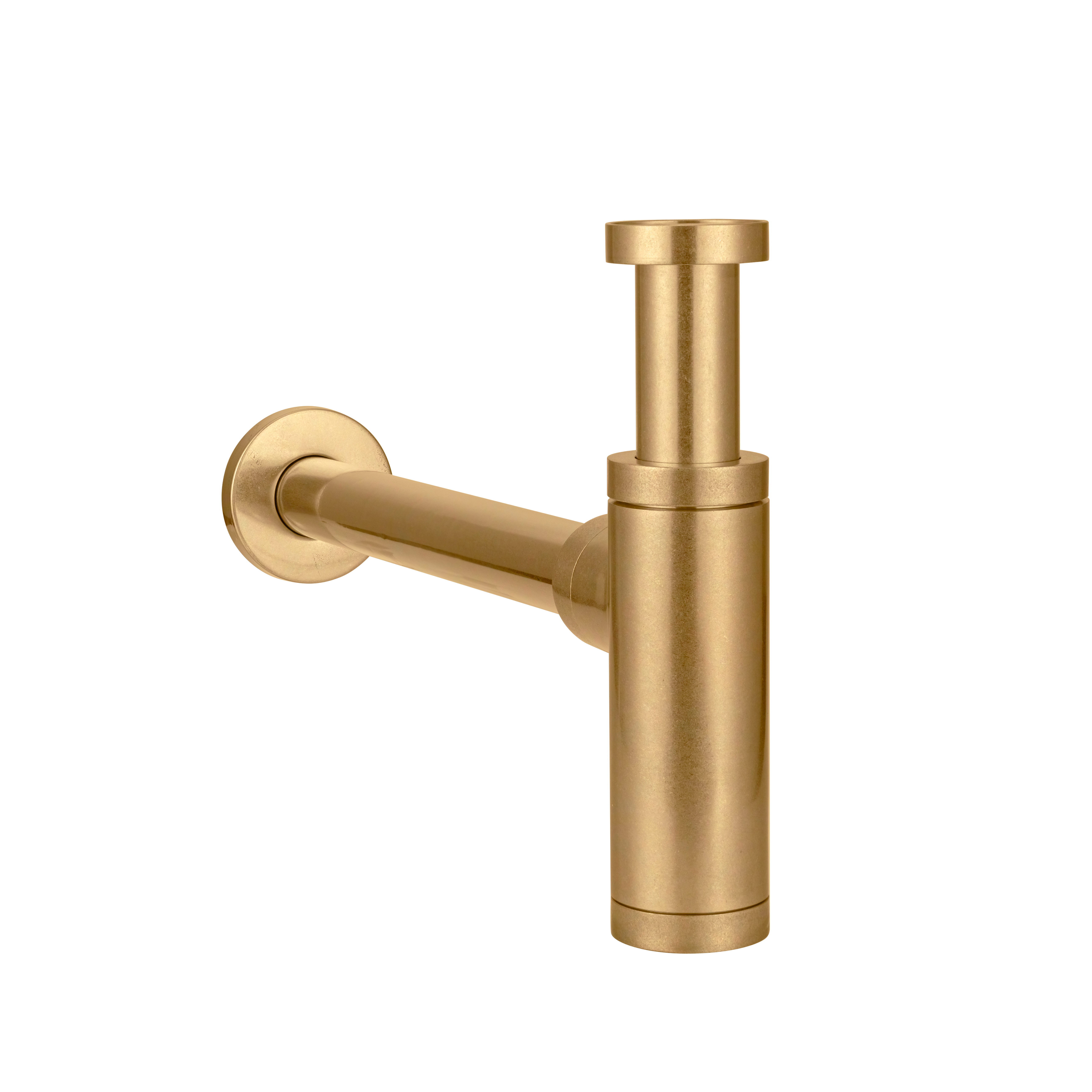 Marli Bottle Trap Round - Tumbled Aged Brass