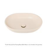 Atelis Oval Concrete Basin Avi Waste Almond