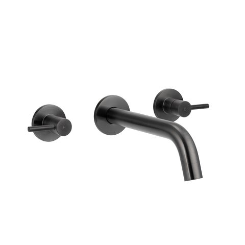 Elysian Assembly Taps & Spout Set - Brushed Gunmetal