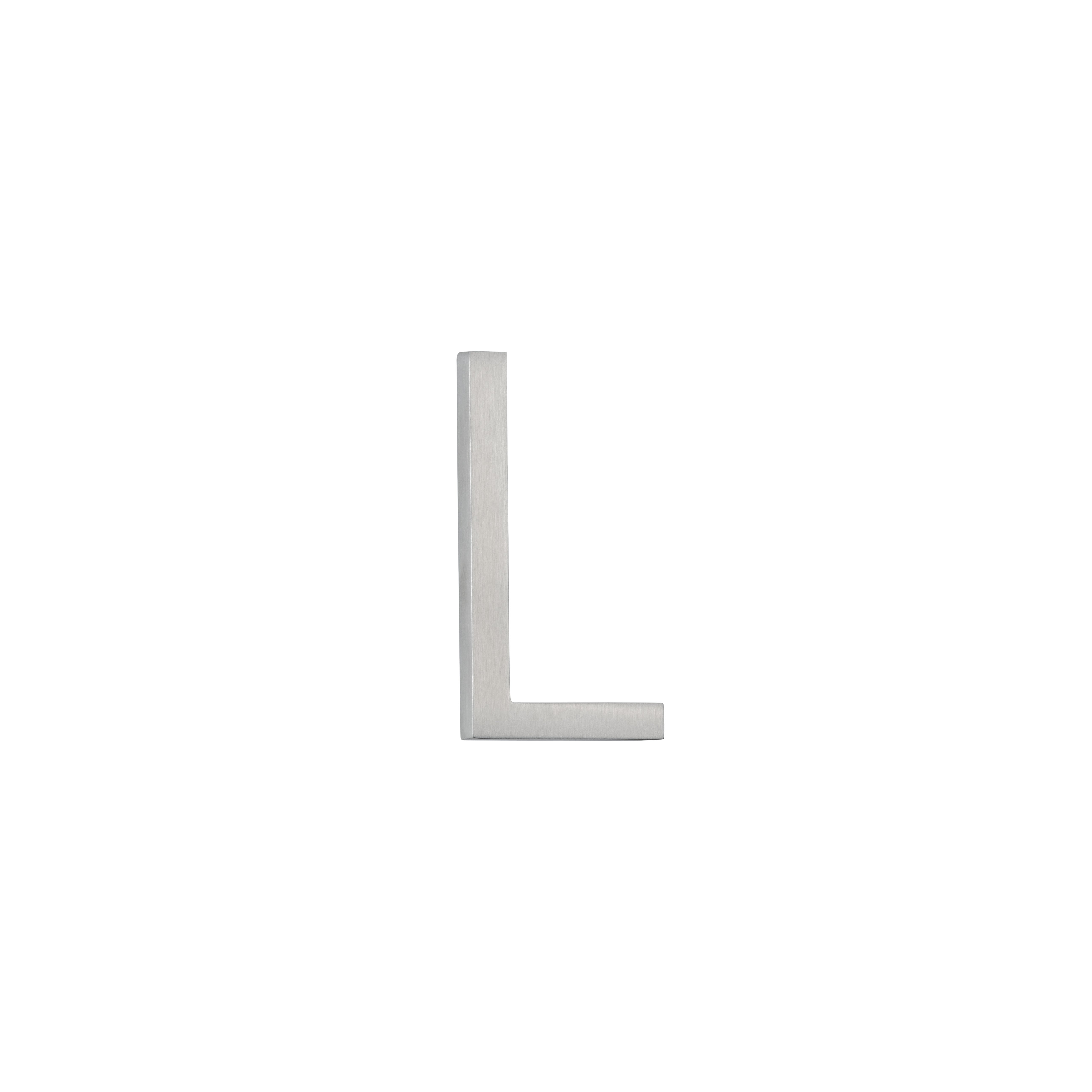 L Letter - 60mm - Stainless Steel