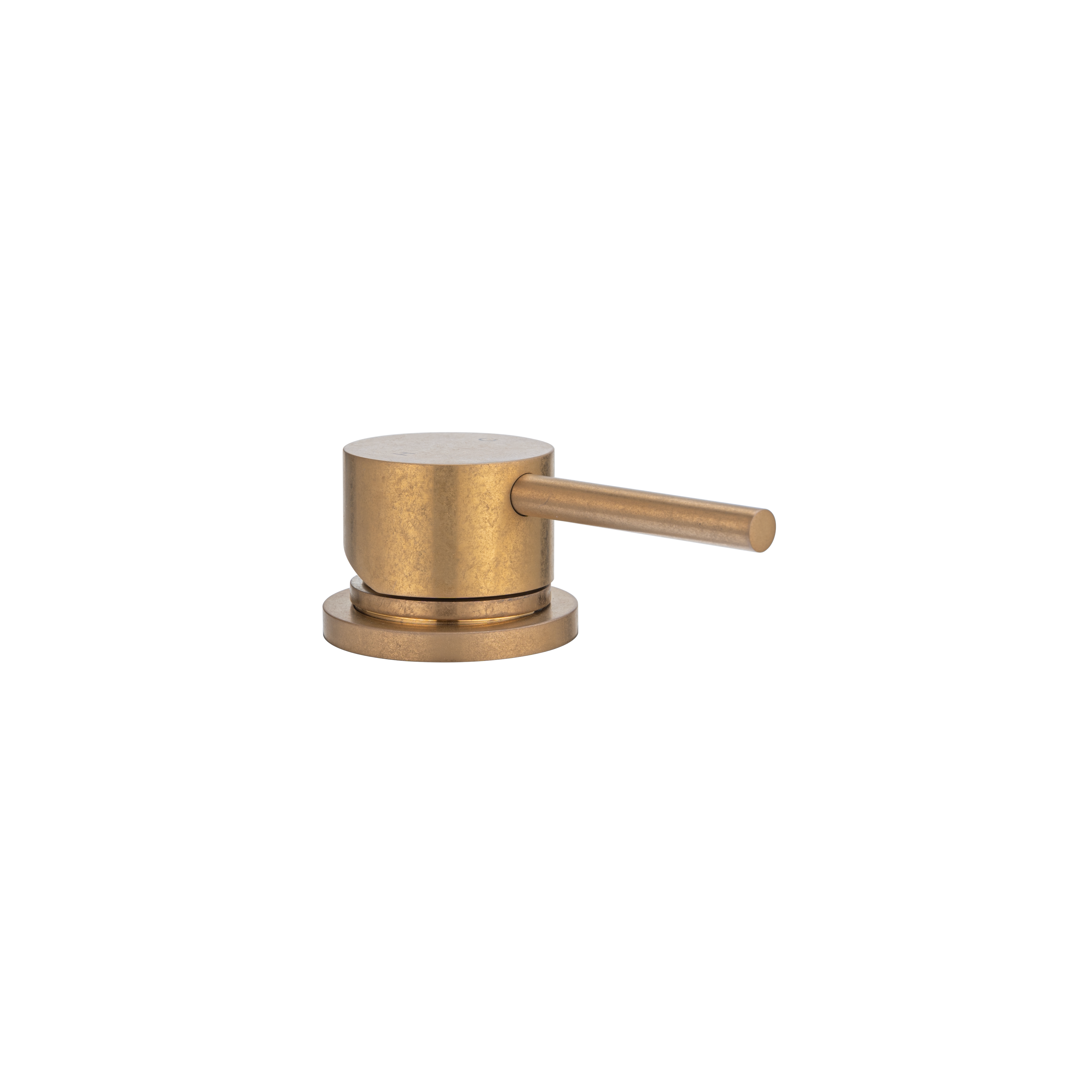 Elysian Bench-Mounted Minimal Mixer - Antique Aurum