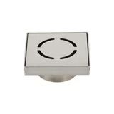 Harper Square 125mm Floor Waste - Stainless Steel - Feature