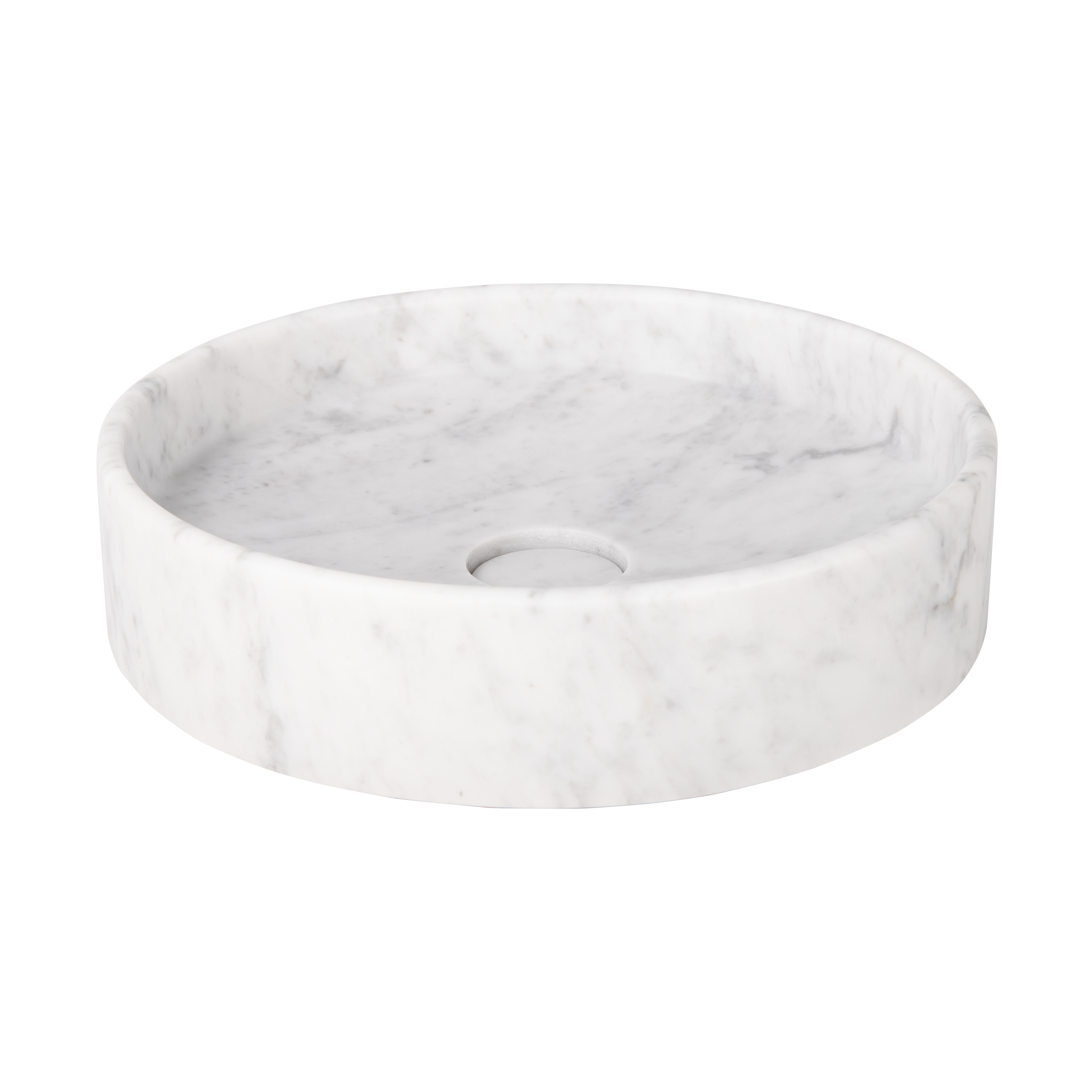 Pedra Round Basin Carrara Side 3