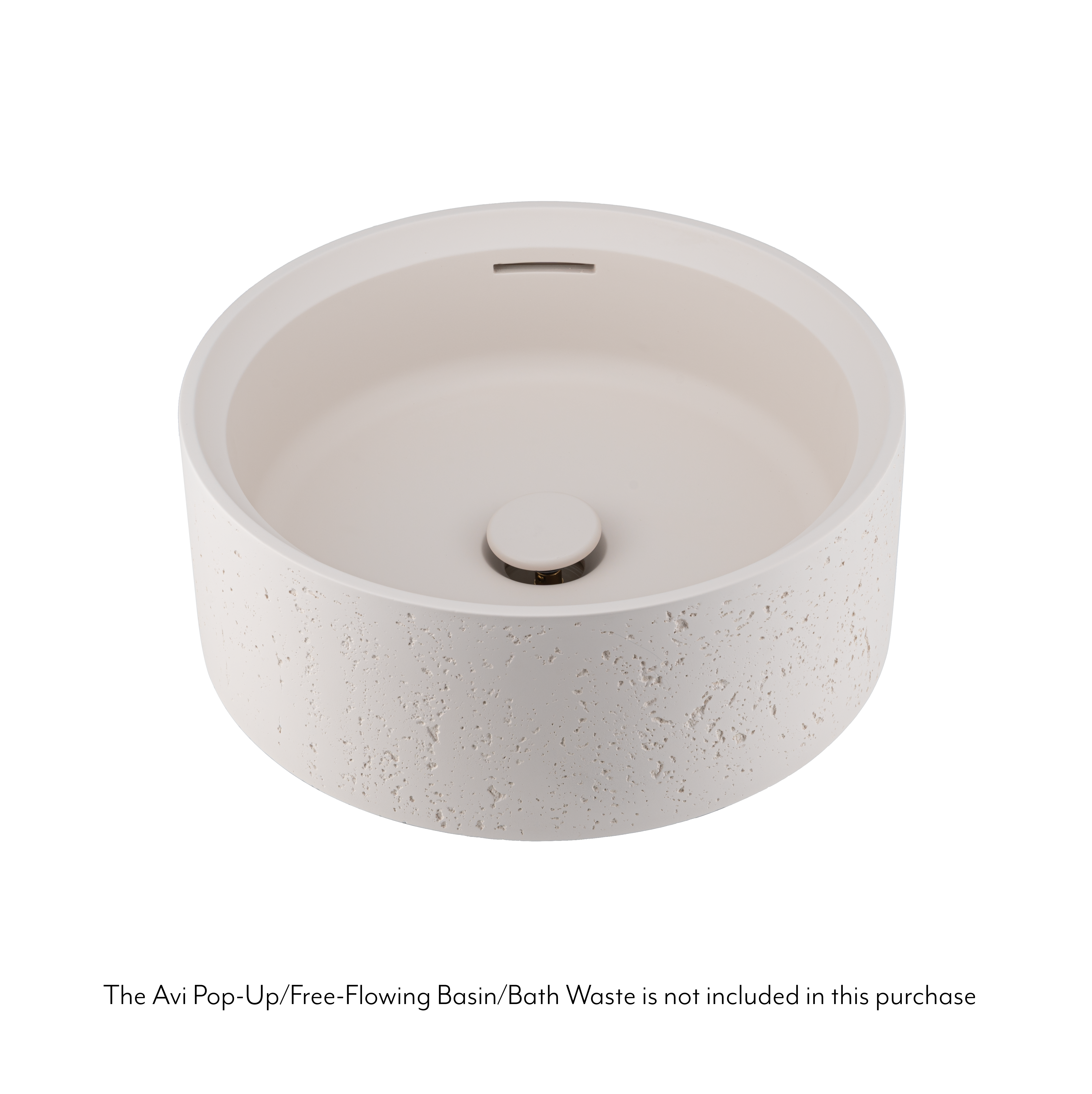 Atelis Concrete Basin Overflow Avi Waste Almond