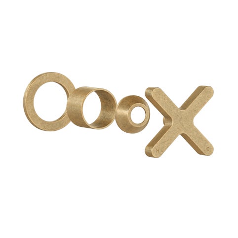 Cross Progressive Handle Kit - Tumbled Aged Brass