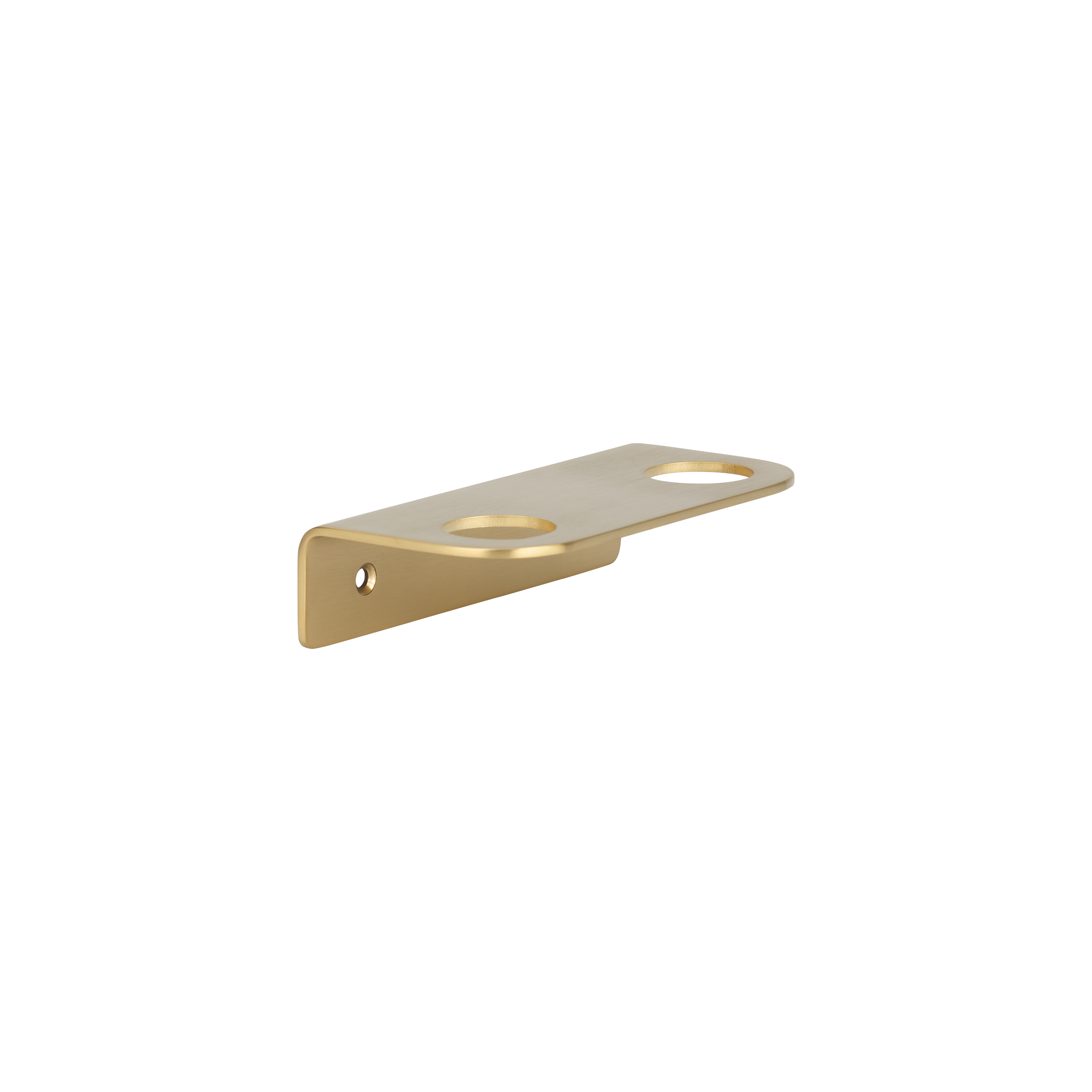 Lira Soap Bottle Holder - Double - Brushed Brass
