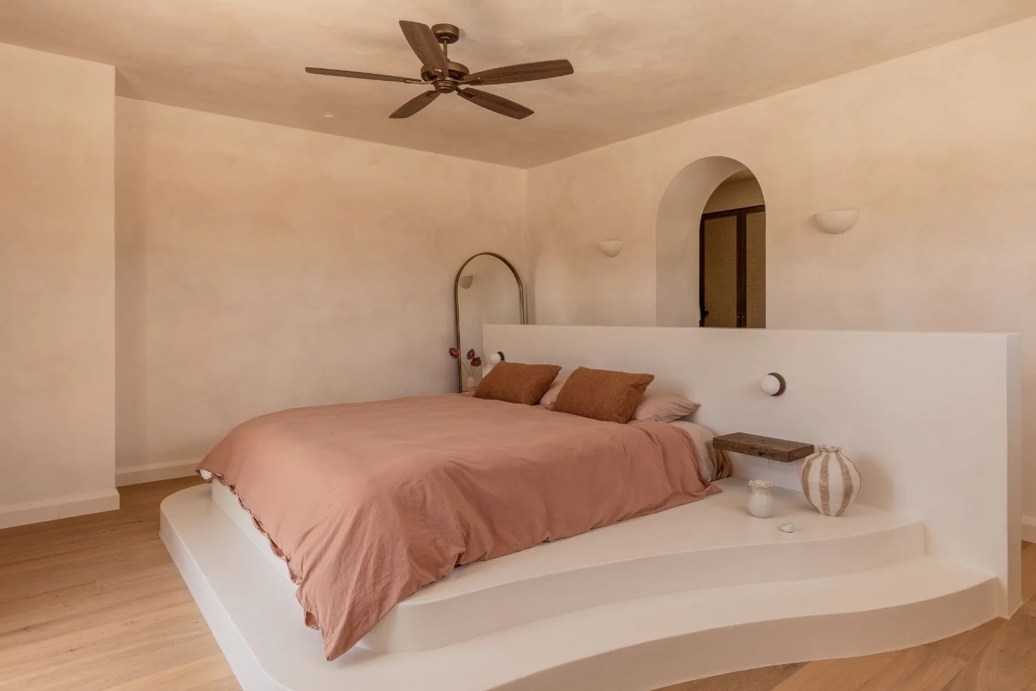 Casa Franc Modern Medeterranian Home Organic Master Bedroom