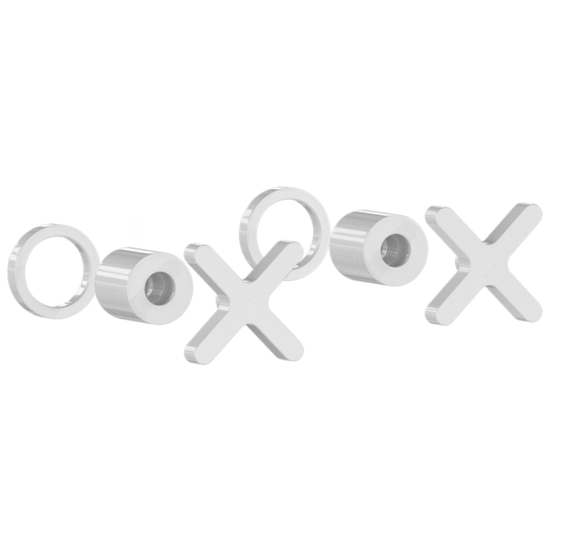 Cross Assembly Handle Kit – White