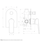Alano Shower Diverter Specifications