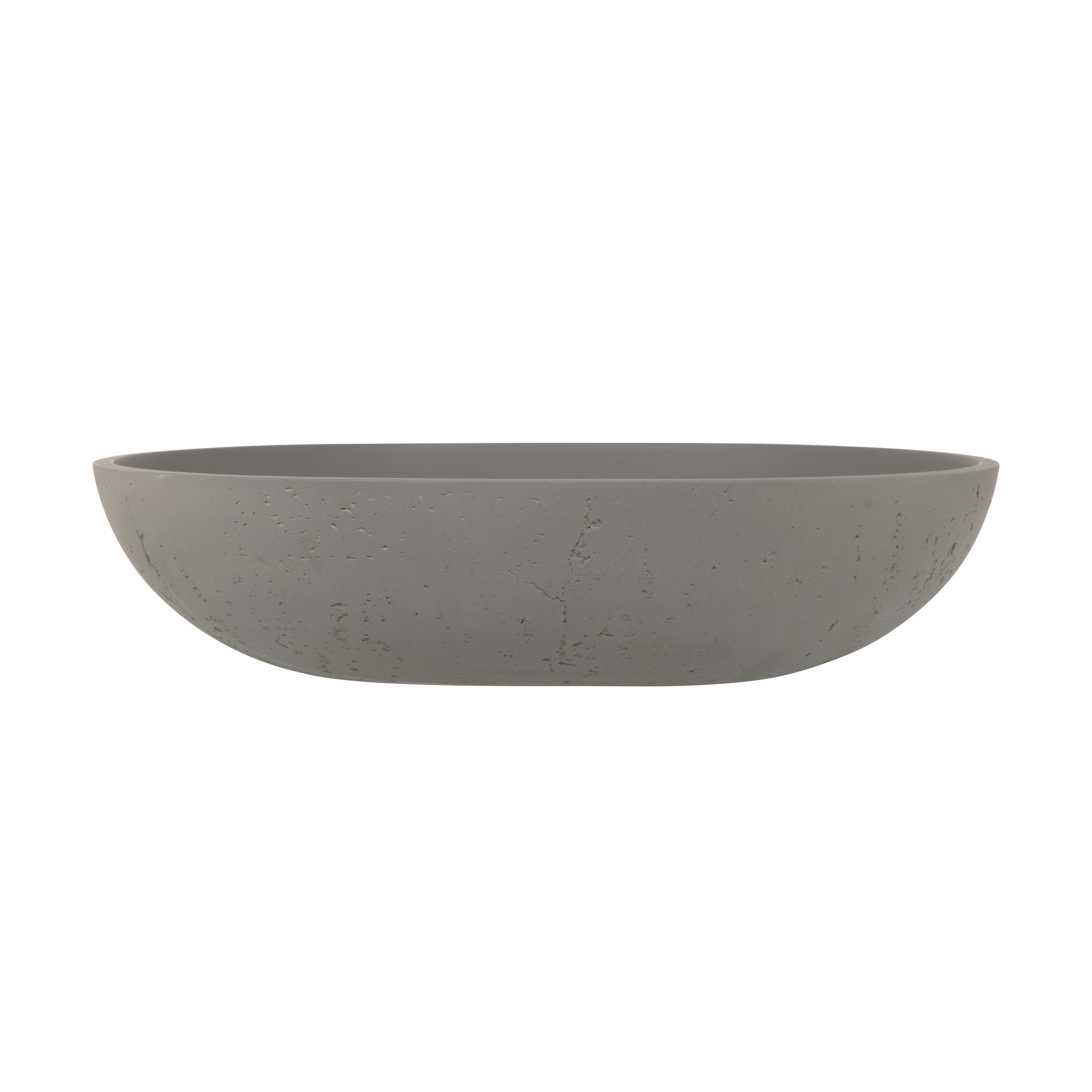Atelis Oval Concrete Basin DarkGrey 1