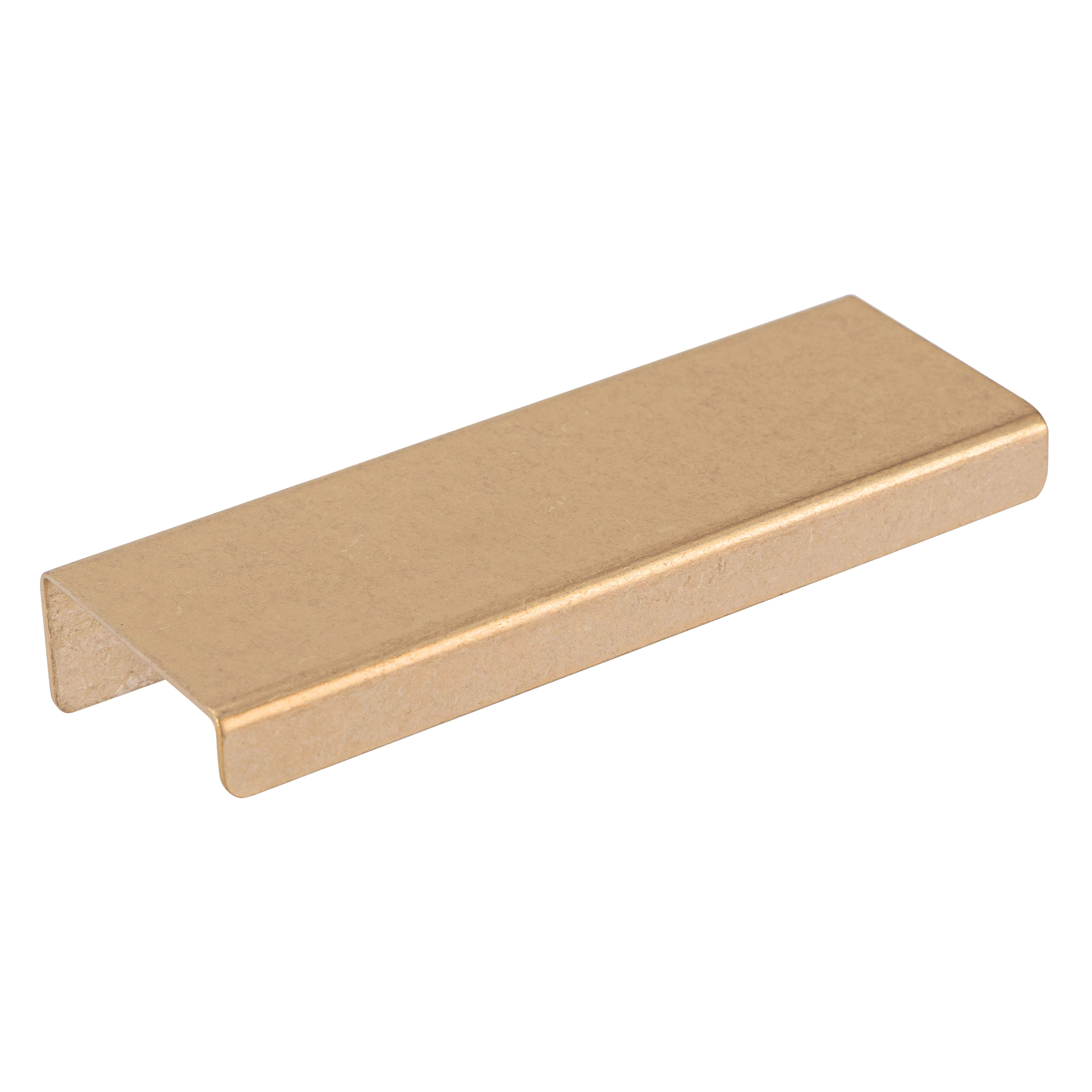 Rappana Cabinetry Pull - 100mm - Tumbled Aged Brass
