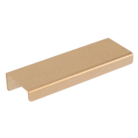 Rappana Cabinetry Pull - 100mm - Tumbled Aged Brass
