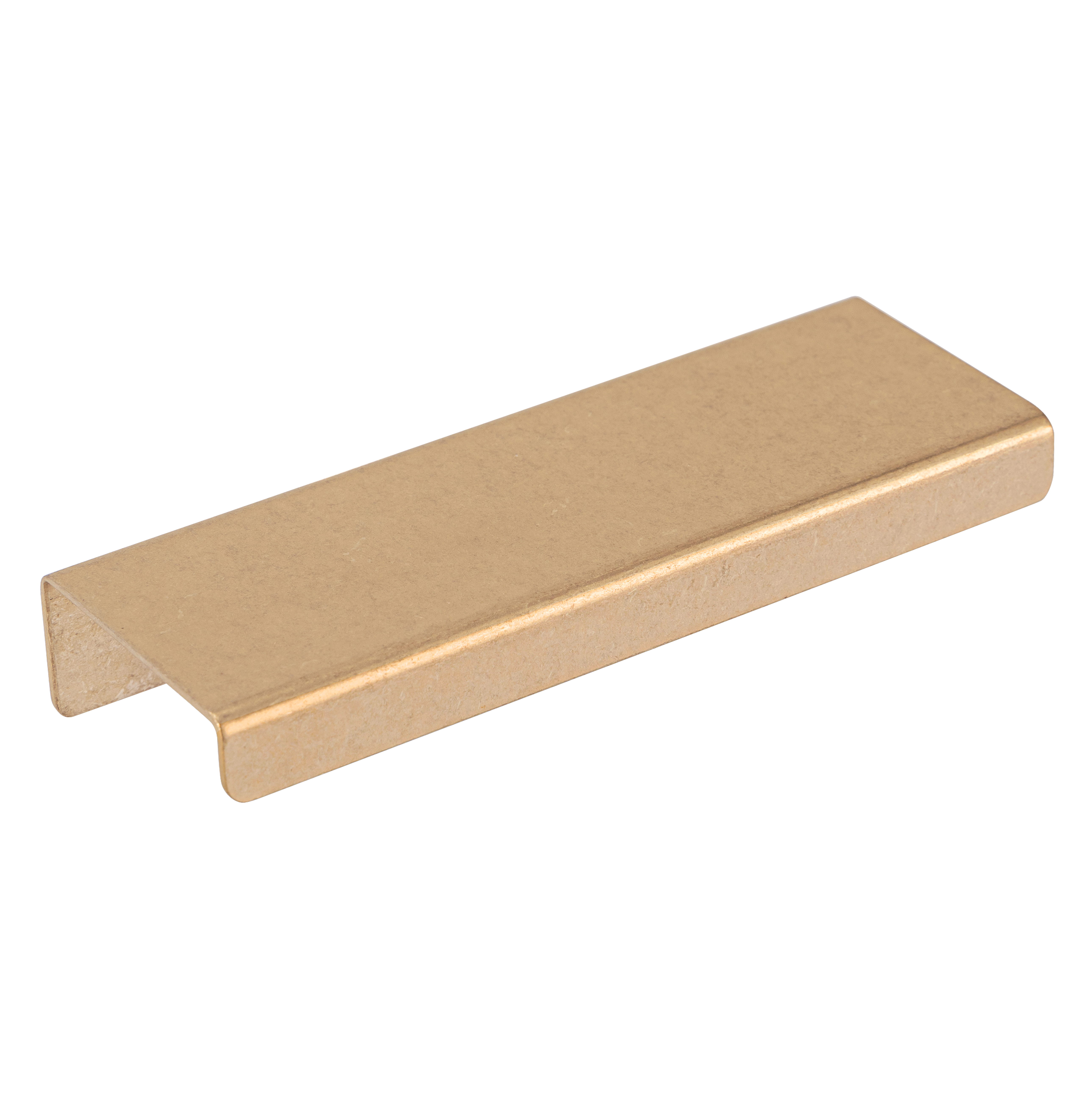 Rappana-Cabinetry-Pull---100mm Side Tumbled-Aged-Brass