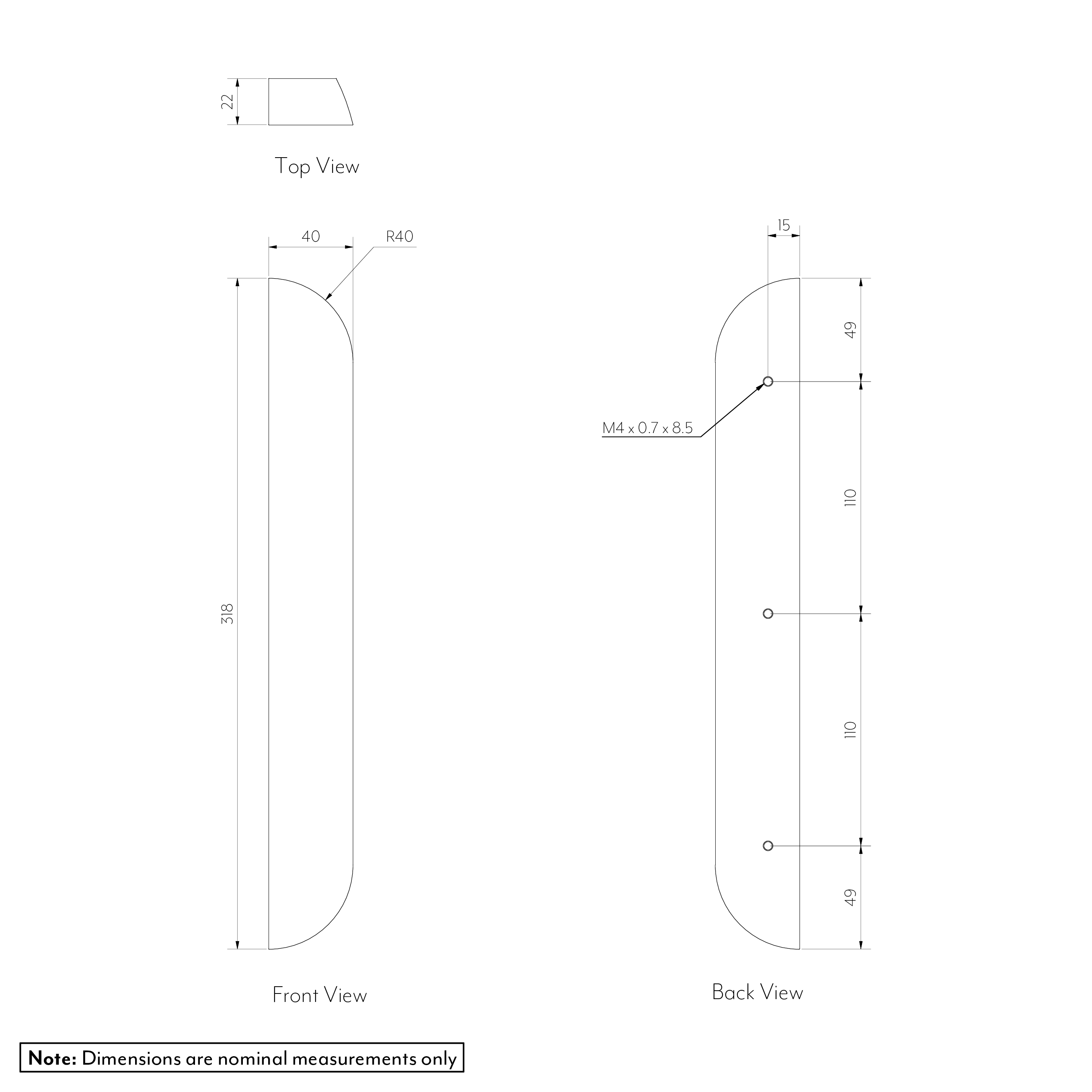 Pedra%20Curve%20Cabinetry%20Pull%20320mm Gallery%20Spec