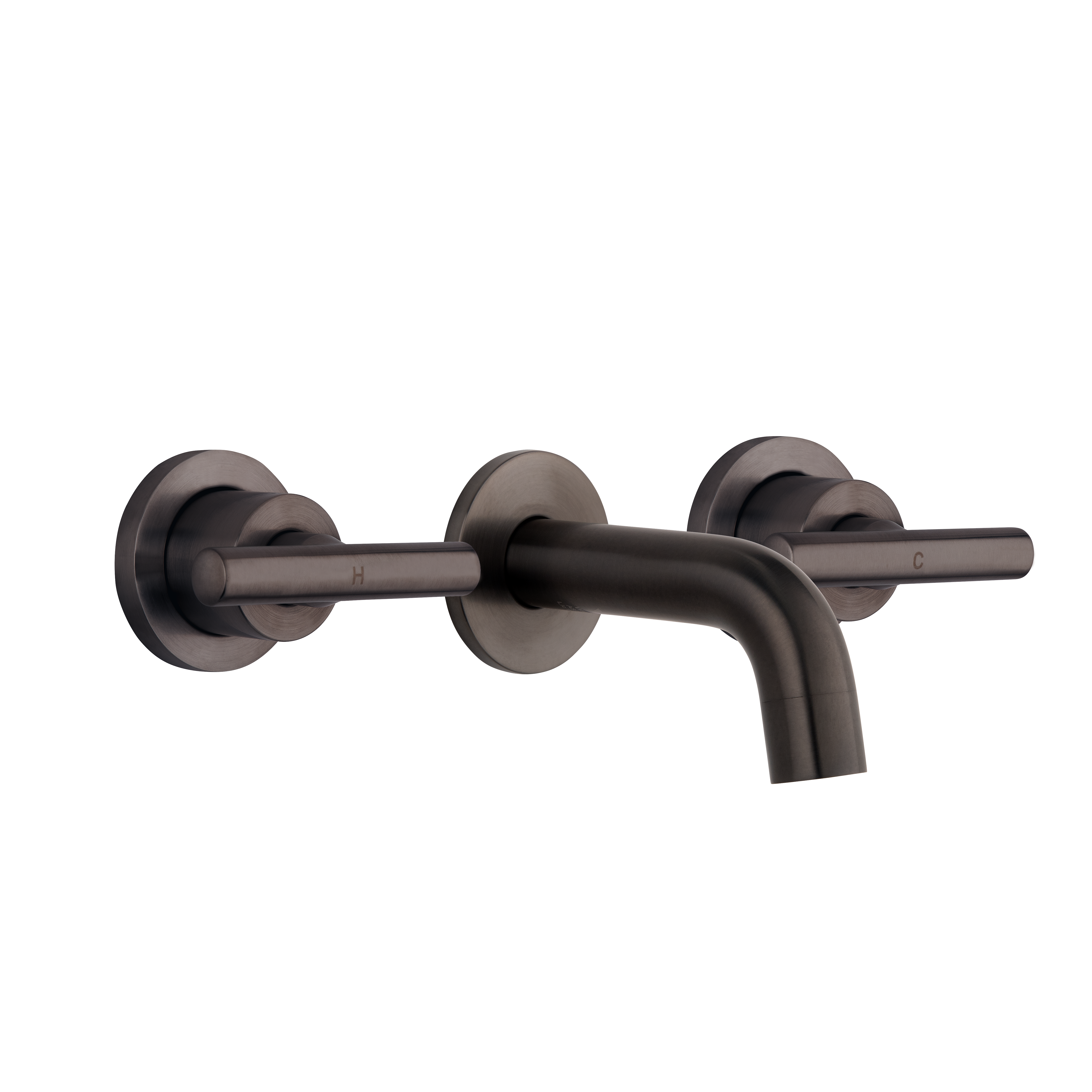 Barre Assembly Taps & Mini Spout Set - Brushed Gunmetal
