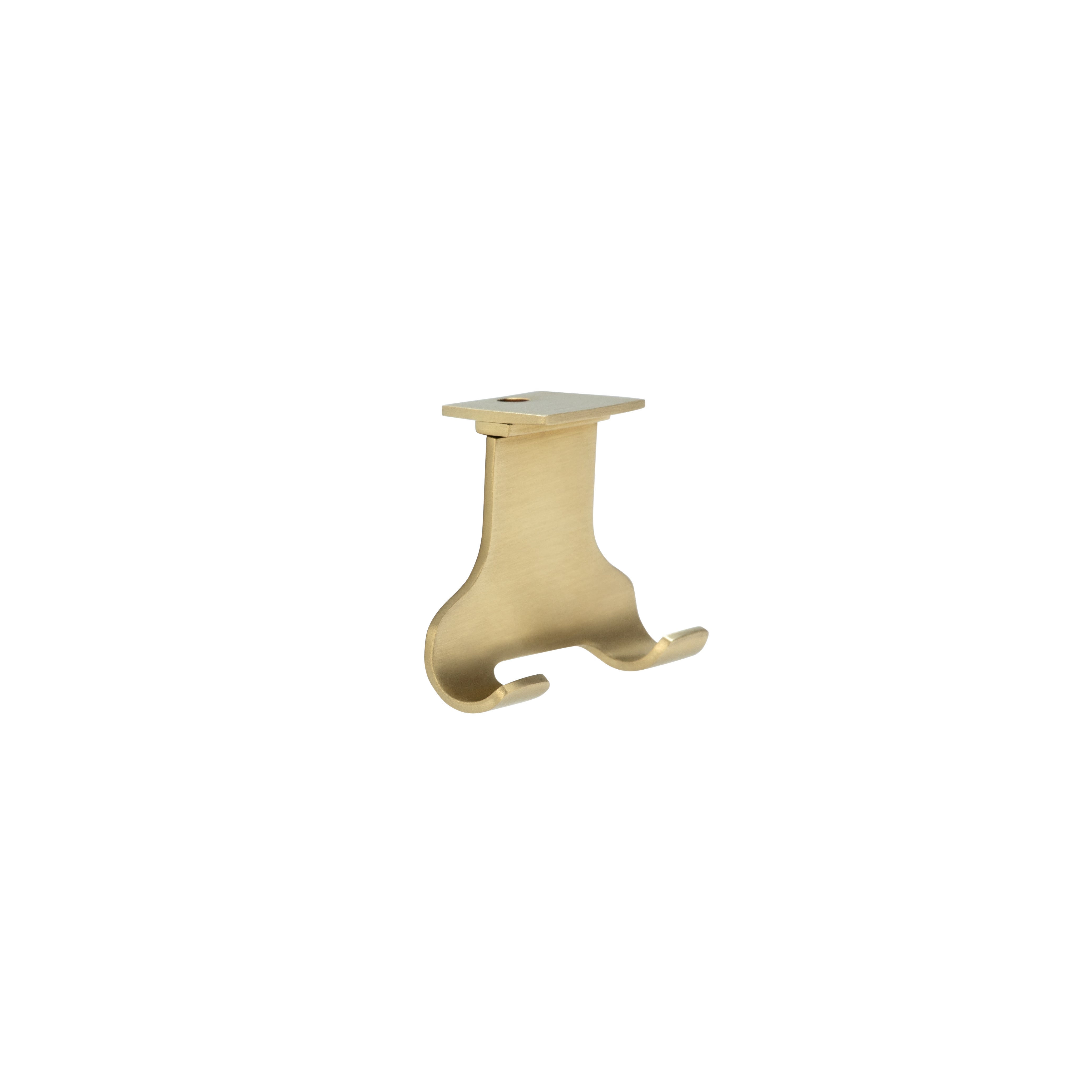 Maya Razor Hook - Brushed Brass