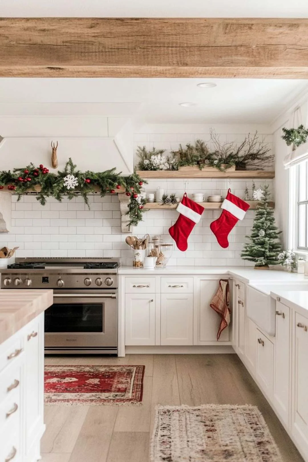 entertaining kitchen ideas christmas festive styling