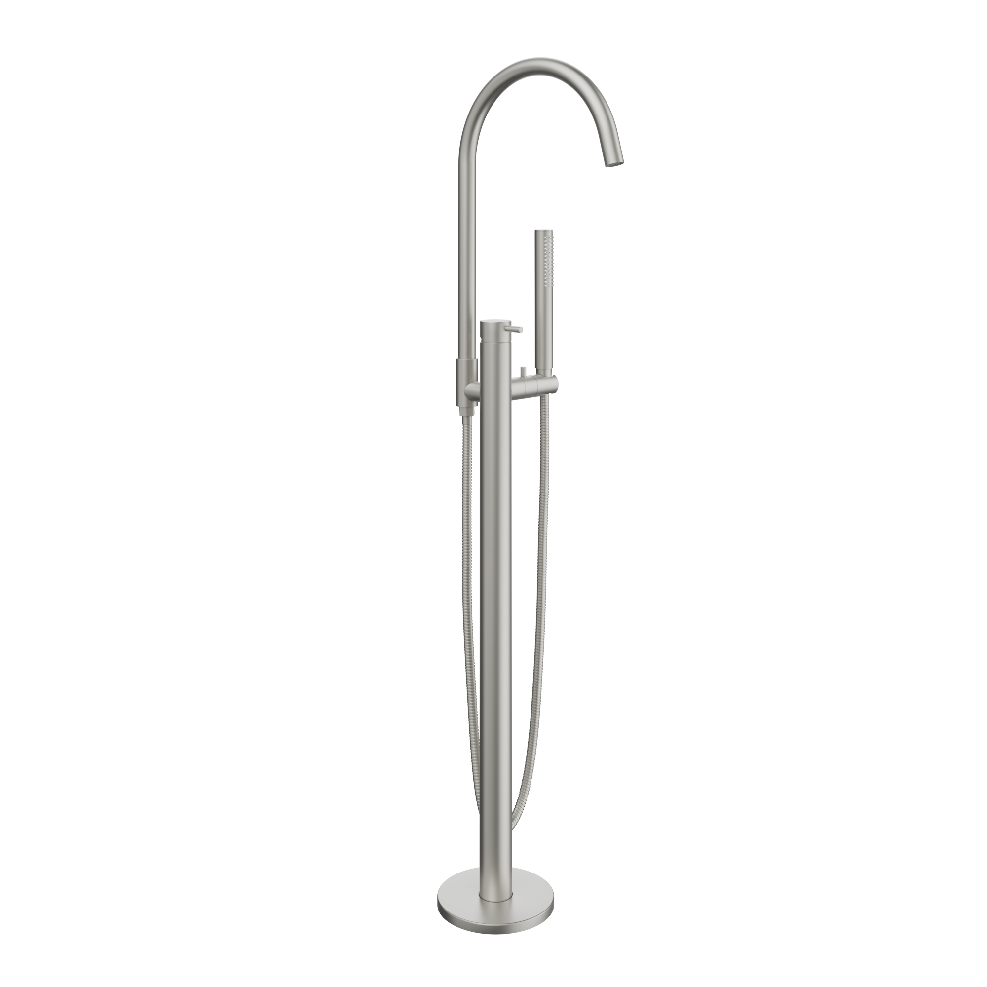 Elysian FloorMountedBathFiller WithHandShower Final View01 BN 01