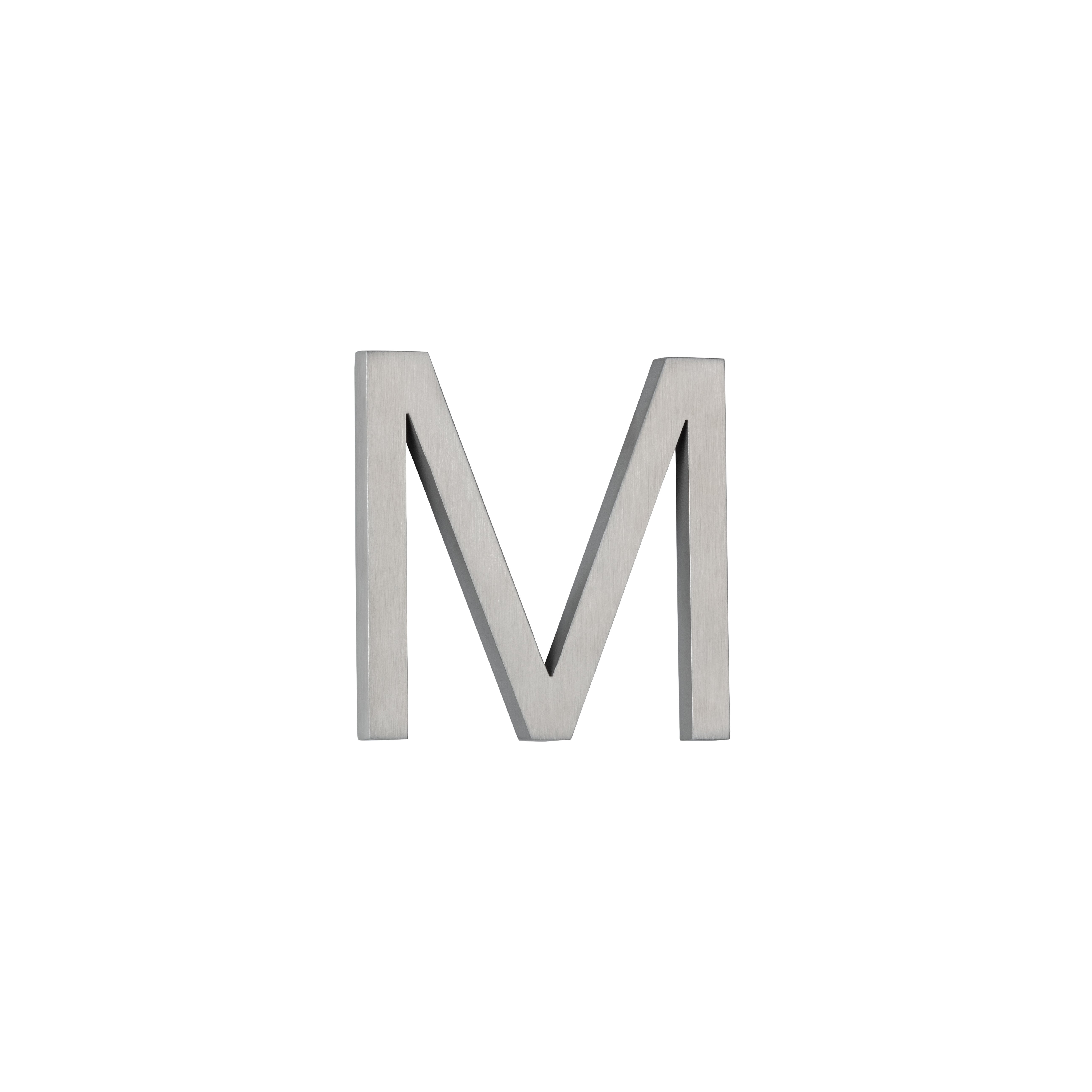 M Letter - 60mm - Stainless Steel