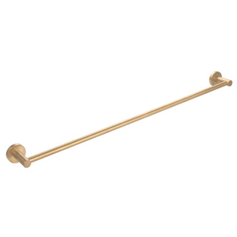Elysian Single Towel Rail - Tumbled Aged Brass