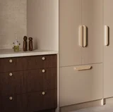 Pedra%20Curve%20Cabinetry%20Pull%20320mm%20Pedra%20Large%20Knob%2035mm Beige%20Travertine