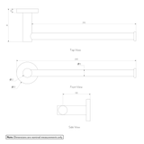 Elysian hand towel holder SPEC-01