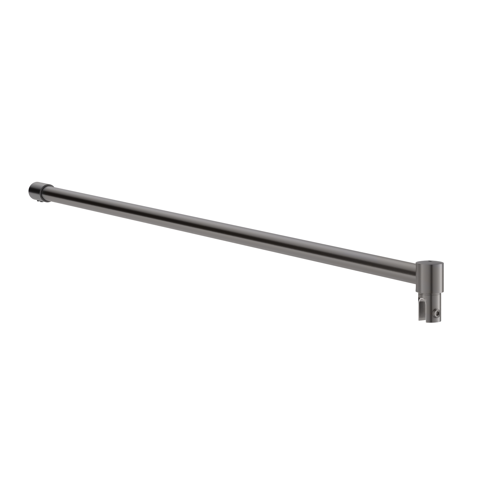 Shower Screen Support Bar 19mm - Brushed Gunmetal