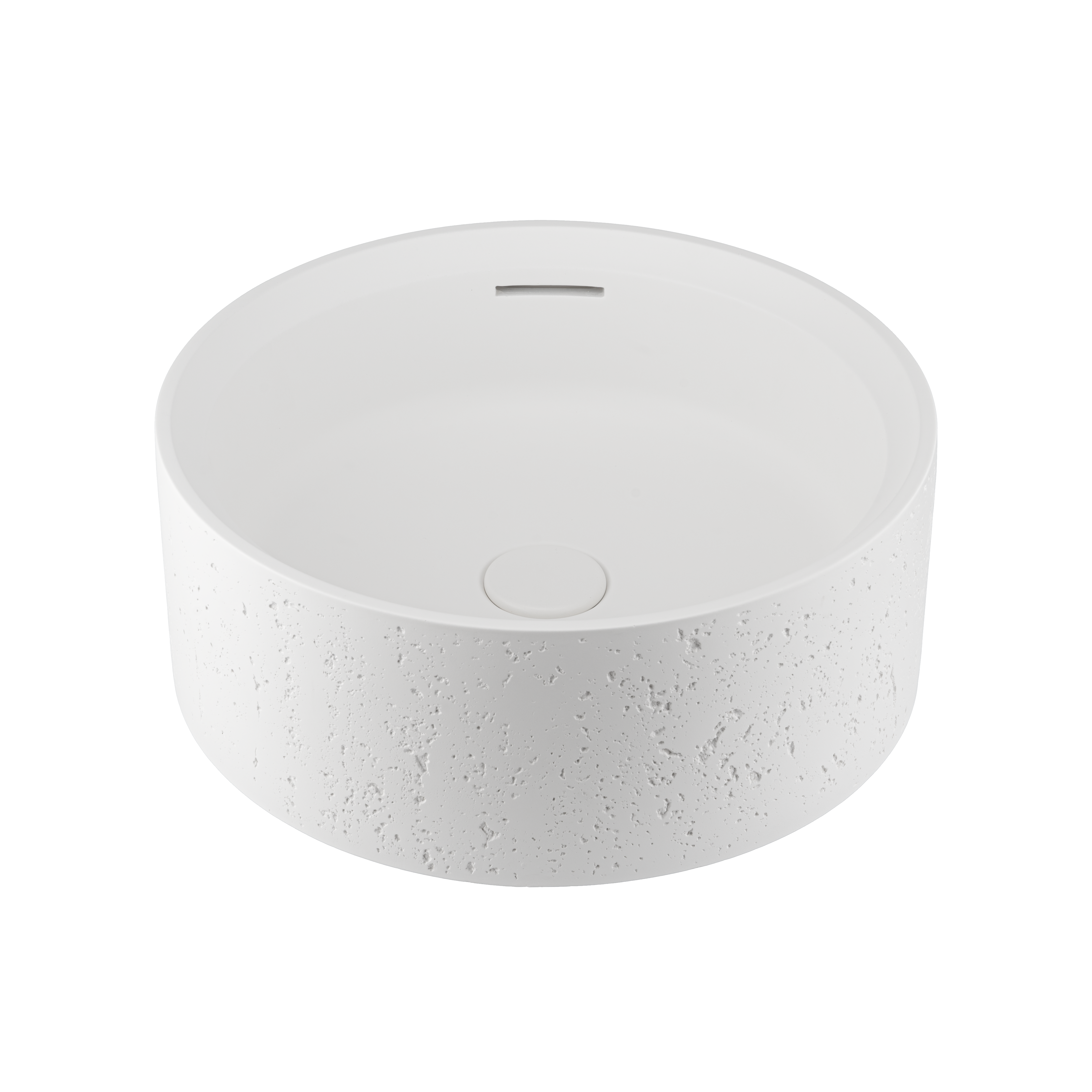 19025-Atelis-Concrete-Basin Side Matte-White-Overflow-