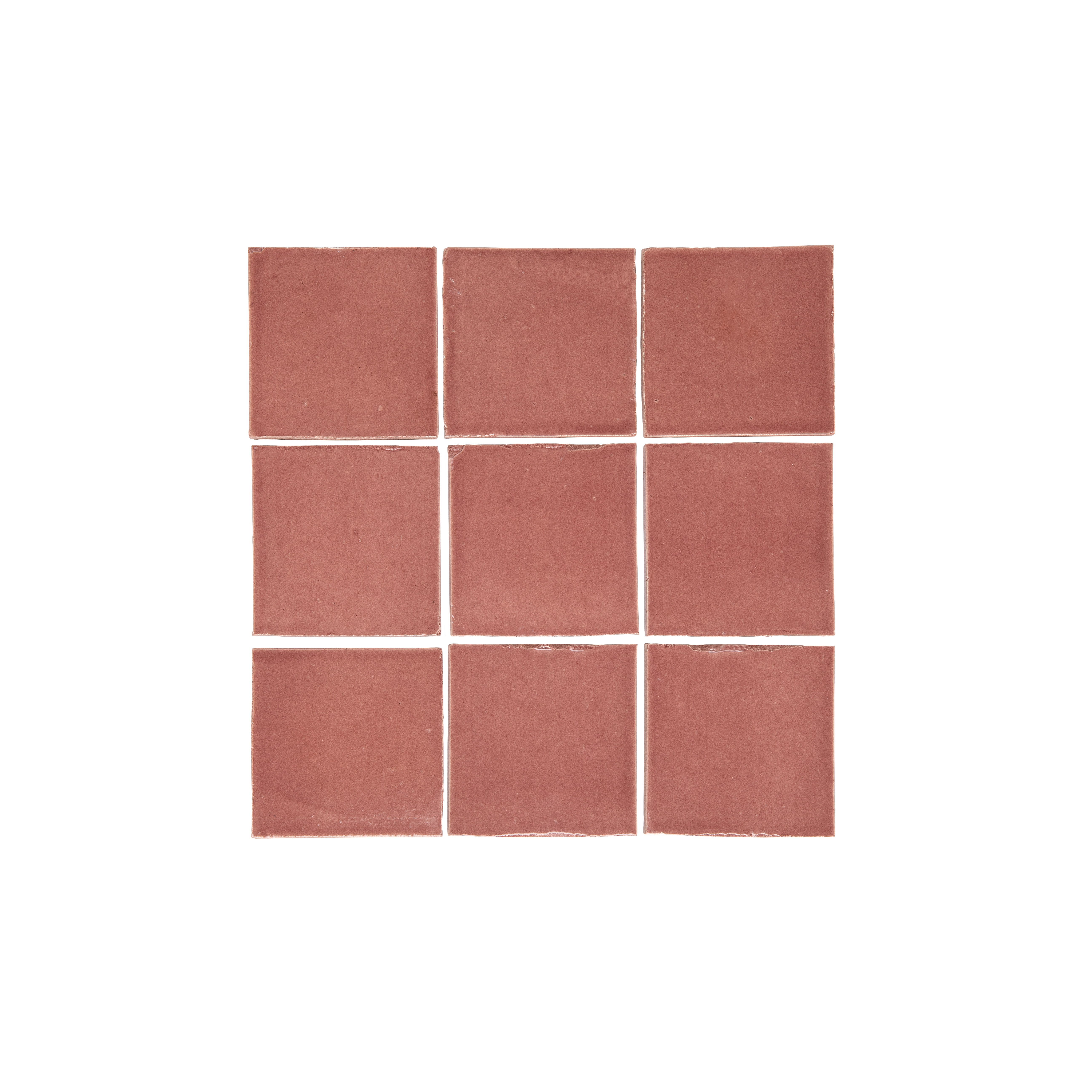 Rommani Handmade Zellige Square Tile - Desert Rose