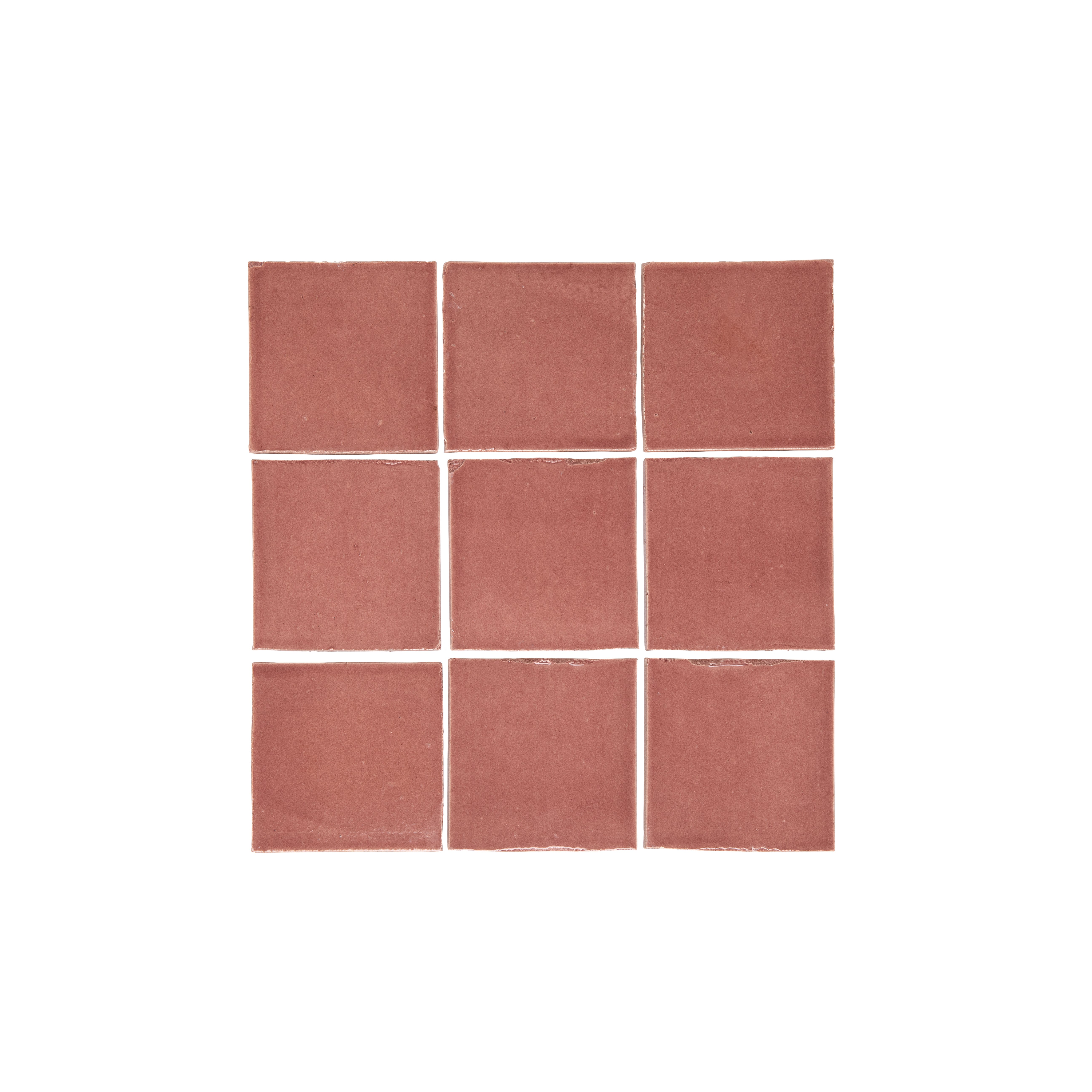 Rommani Handmade Zellige Square Tile - Desert Rose