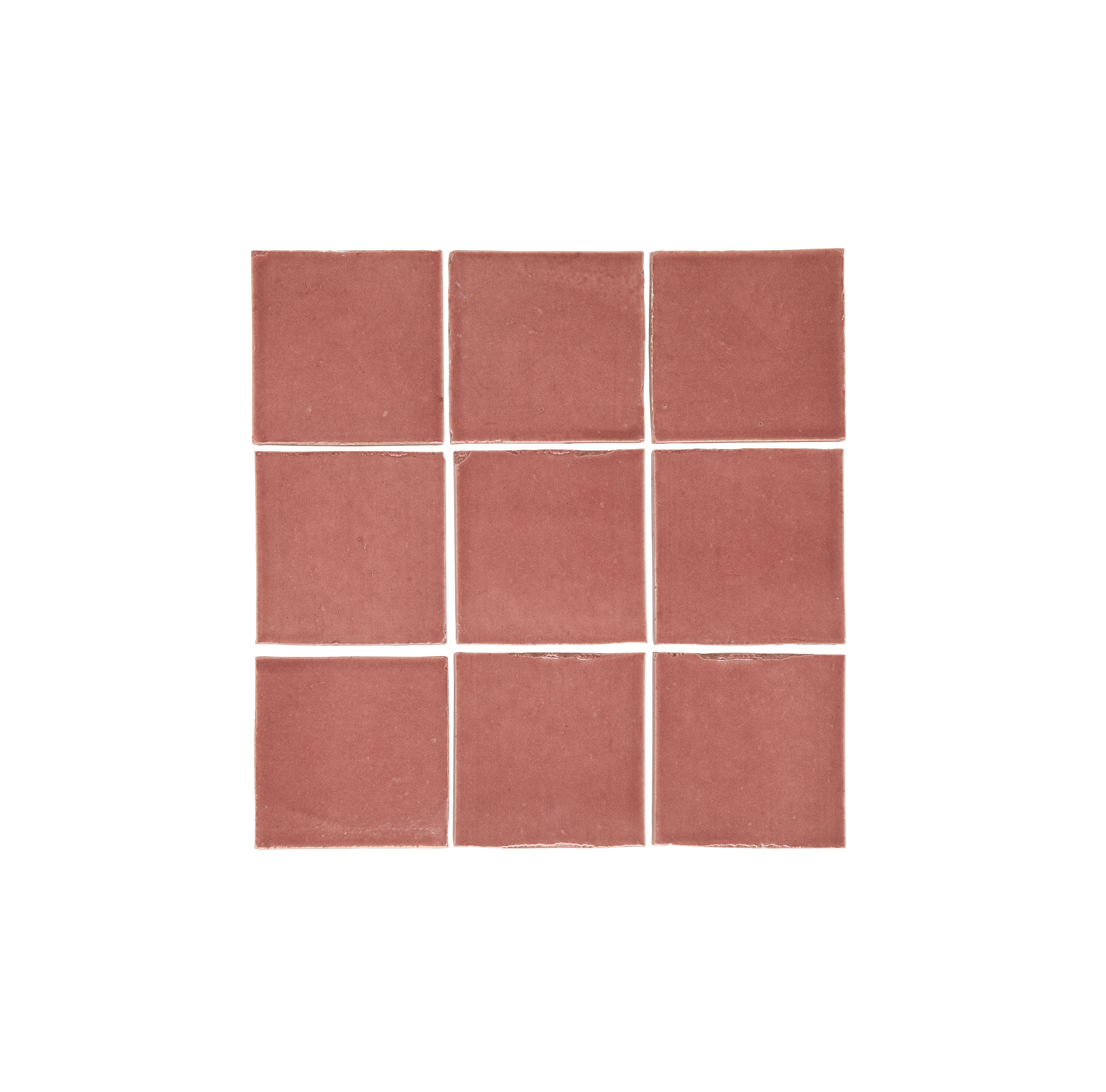 Rommani Handmade Zellige Square Desert Rose