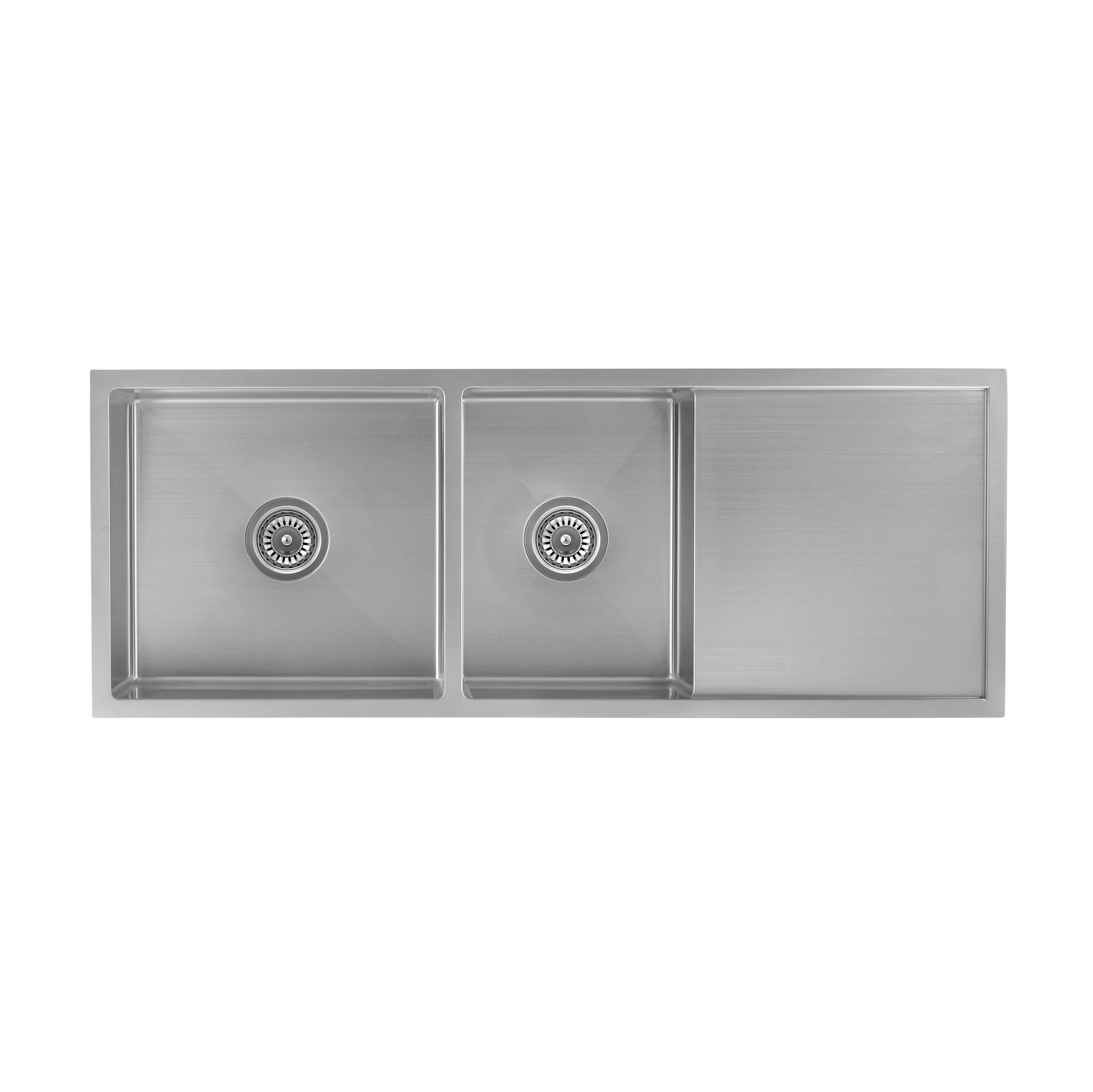 Ontario double sink strainer SS