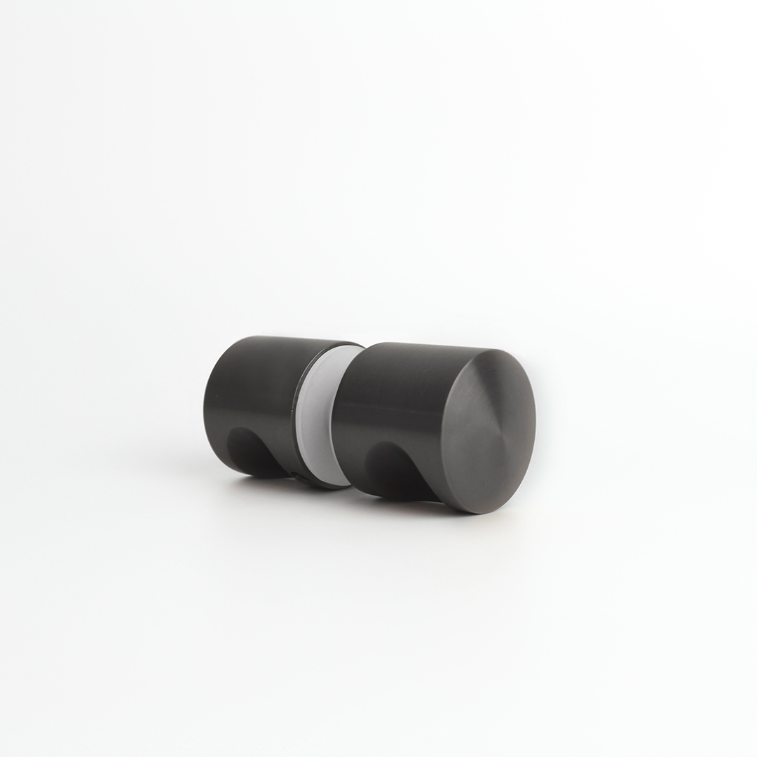 Livio Shower Door Handle - Brushed Gunmetal