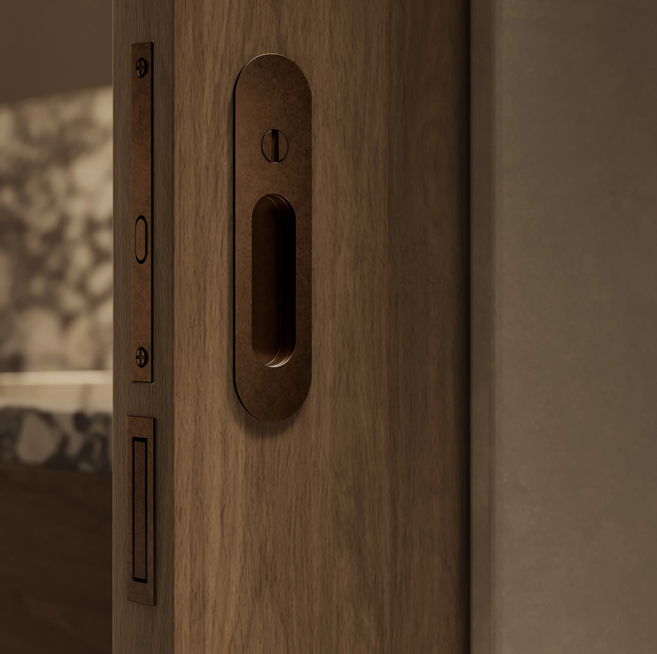 Antique Powder%20Room Door-Leroy Bronze