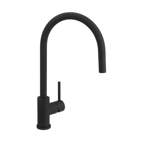 Elysian Commercial Pull-Out Kitchen Mixer - Matte Black
