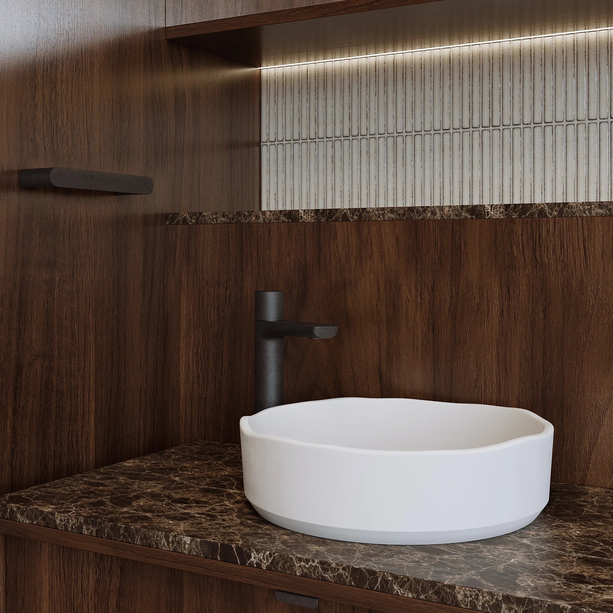Emperador Stone View04 V2 Sink Slate