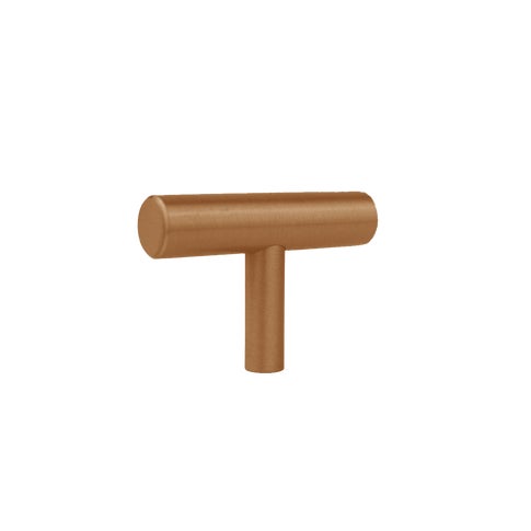 Tezra Cabinetry T Pull – Brushed Copper